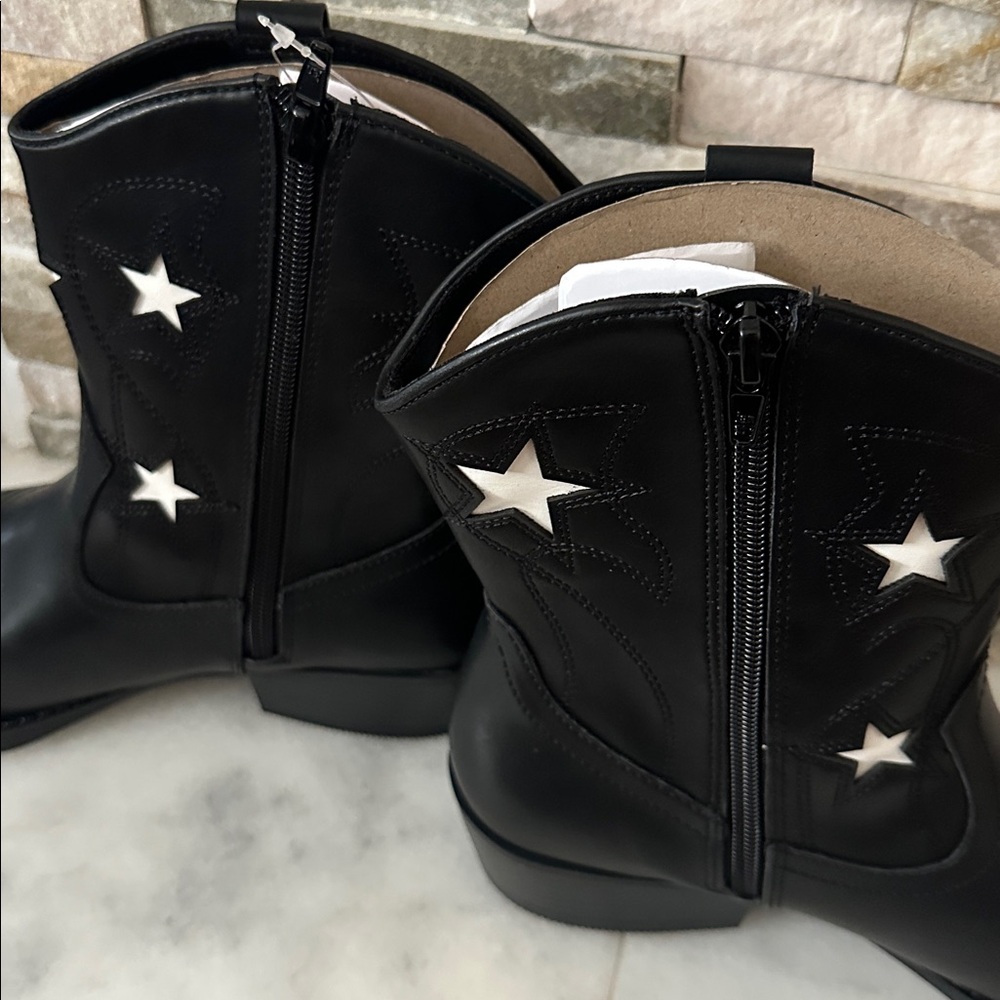 Wonder Nation Big Girls Star Western Cowgirl Boots Size 6 - Picture 4 of 12